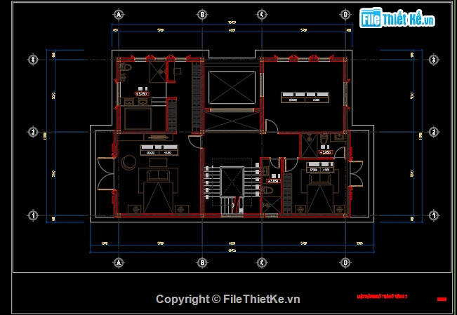 Biệt thự tân cổ điển 3 tầng,nhà 3 tầng 11x19m,biệt thự 3 tầng,bản vẽ  biệt thự 3 tầng đẹp